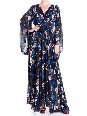 Meghan LA Sunset maxi wildflower maxi dress L